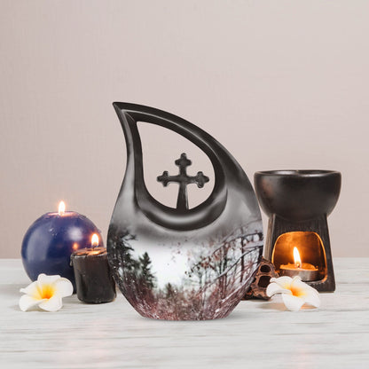 Snowflakes urn