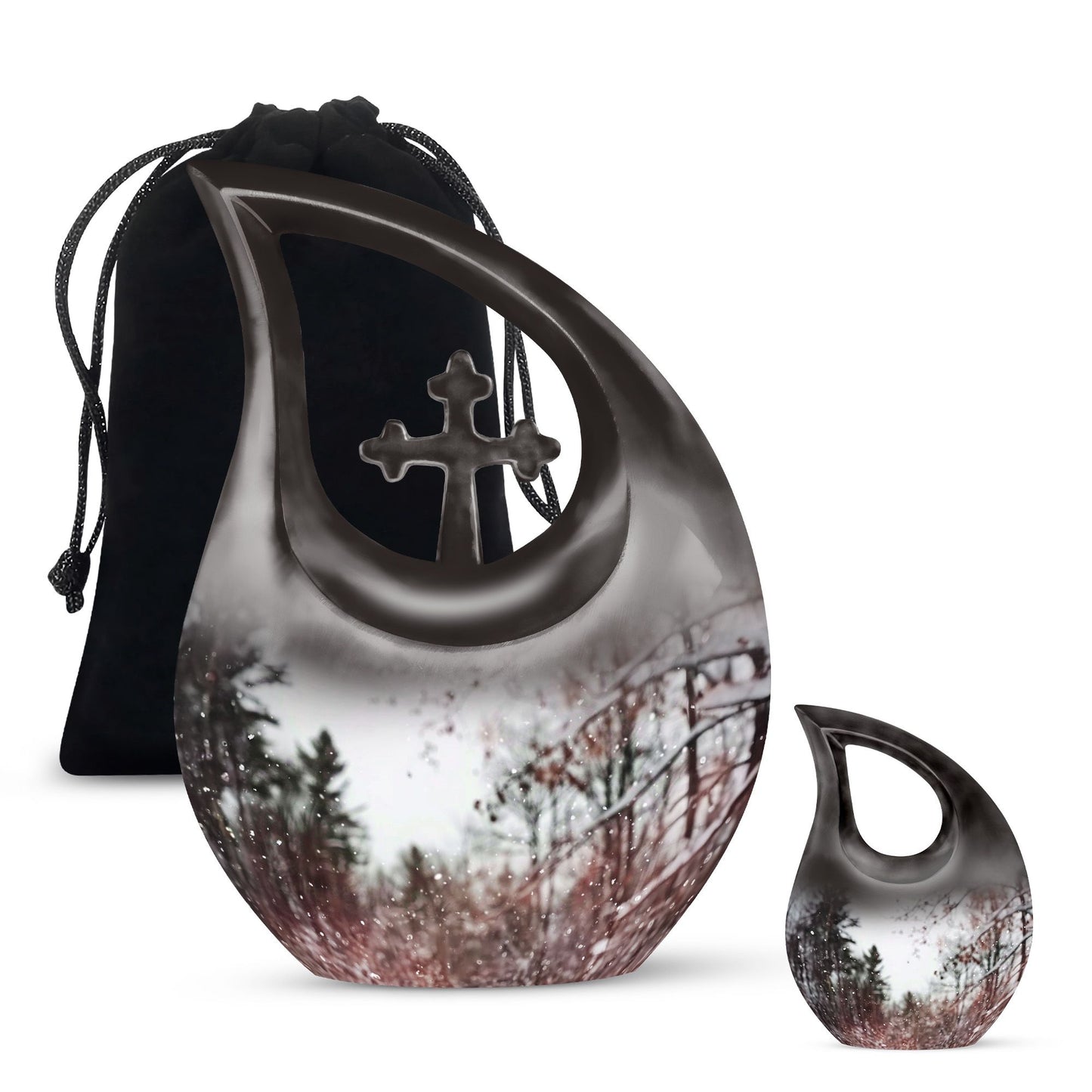 Snowflakes urn