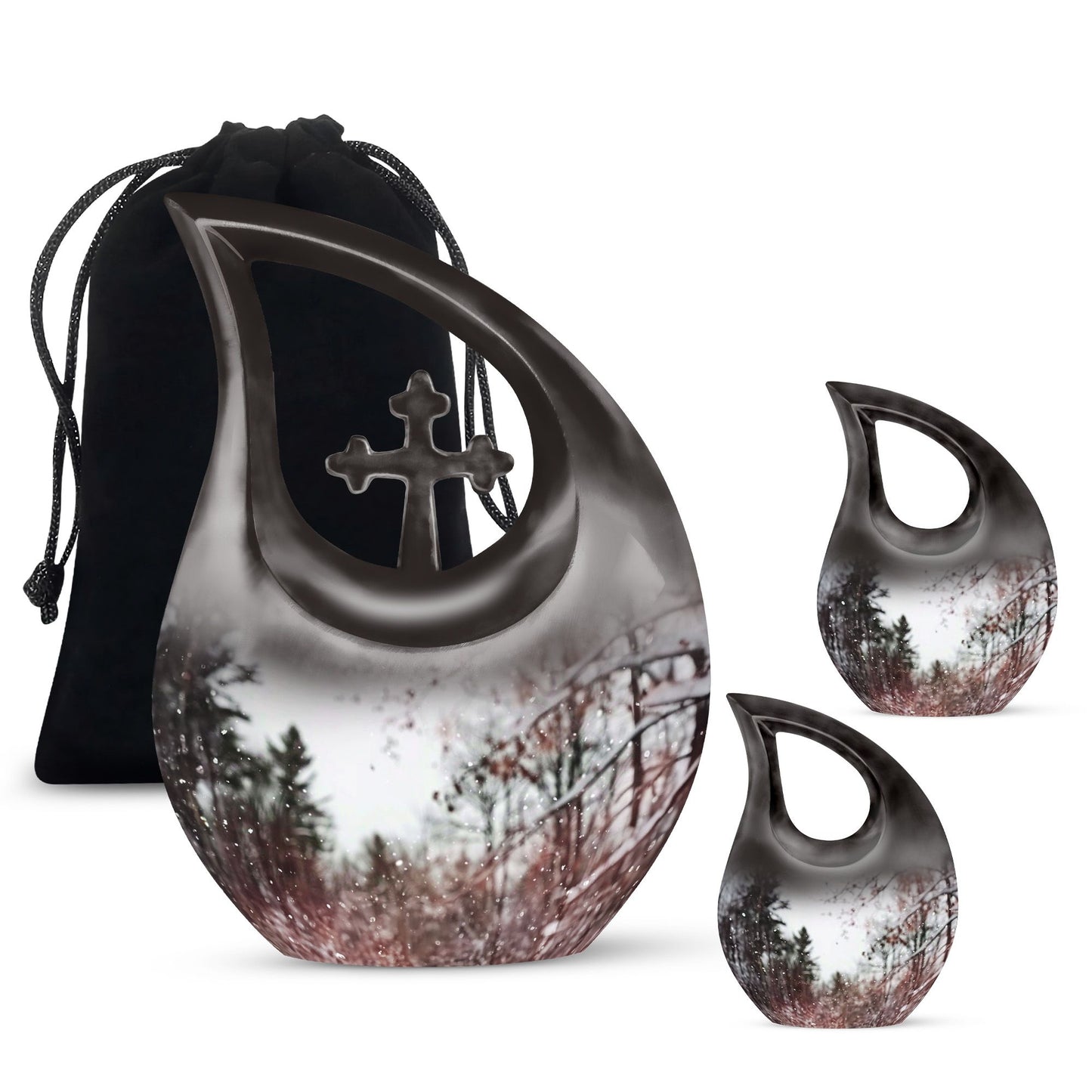 Snowflakes urn