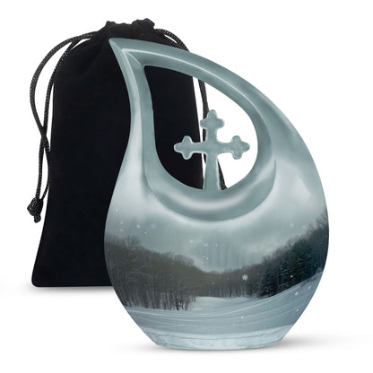 Unique Small Snowflakes Urn, 