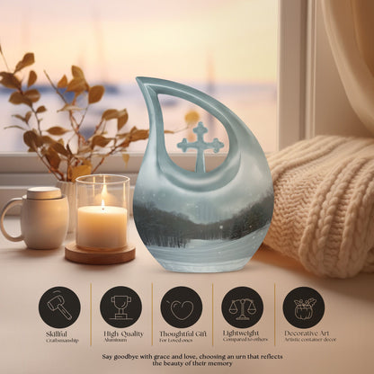 Unique Small Snowflakes Urn, 
