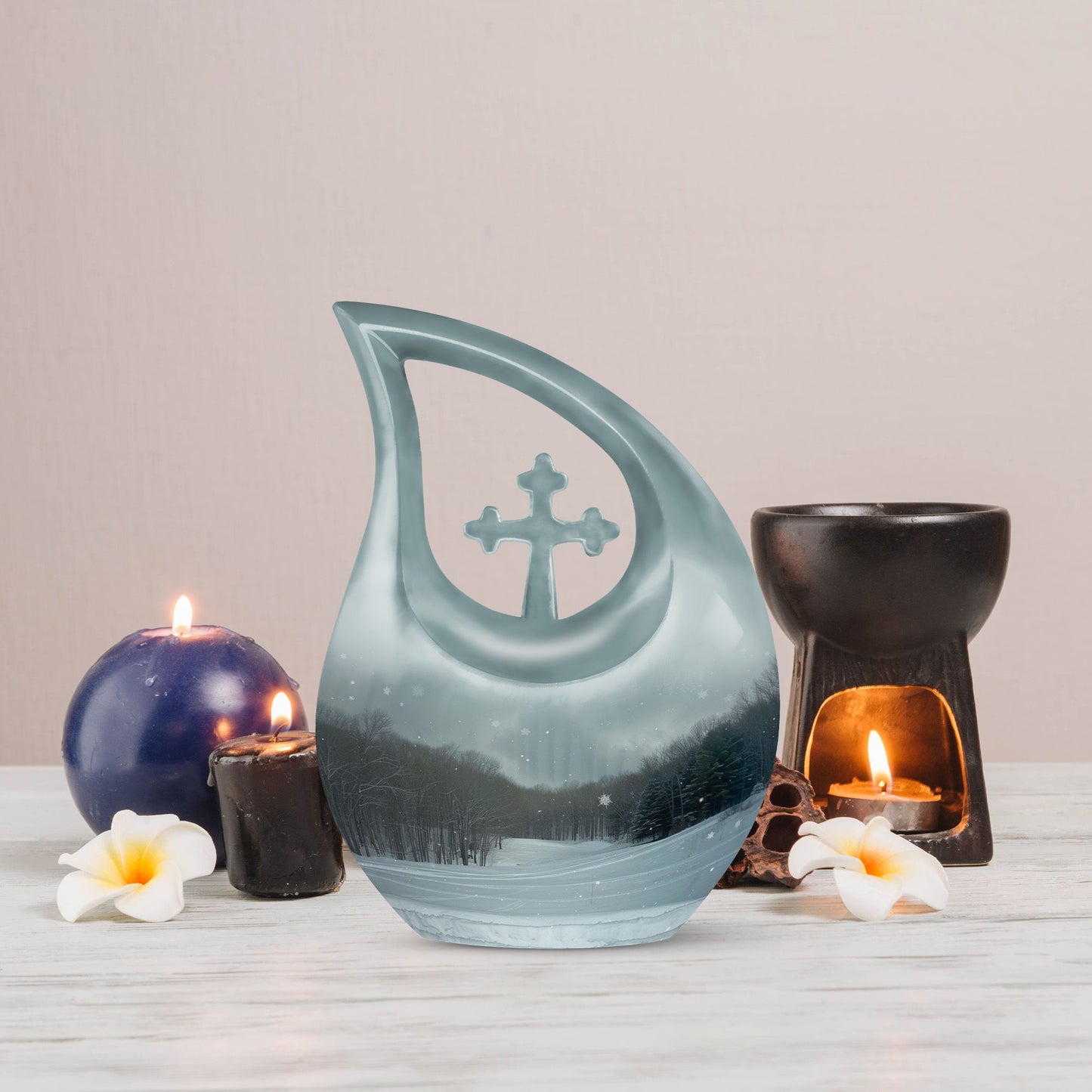 Unique Small Snowflakes Urn, 