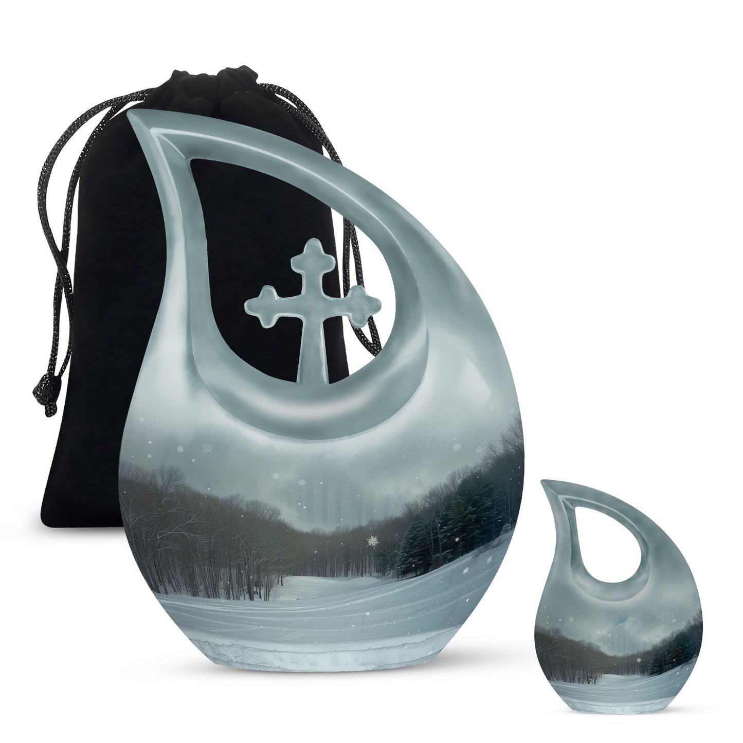 Unique Small Snowflakes Urn, 
