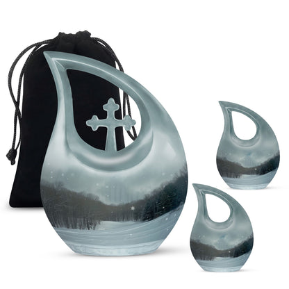Unique Small Snowflakes Urn, 