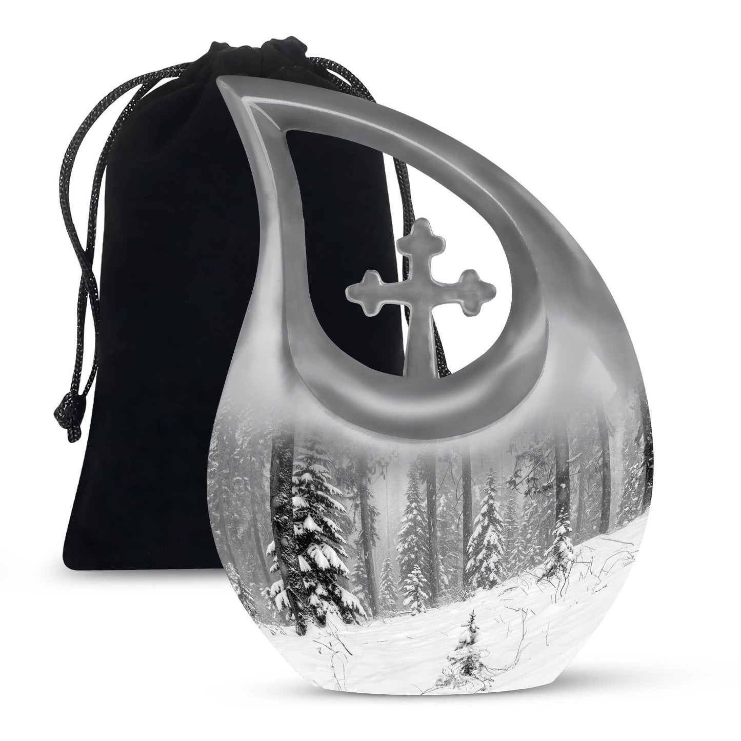 10-inch Snowflakes Urn 