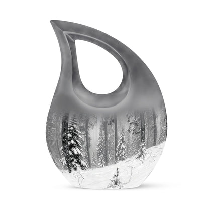 10-inch Snowflakes Urn 