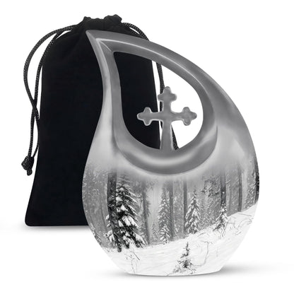 Personalized Galaxy Cremation Urn for Adults - 10-inch, 200 cu in - Yatskia