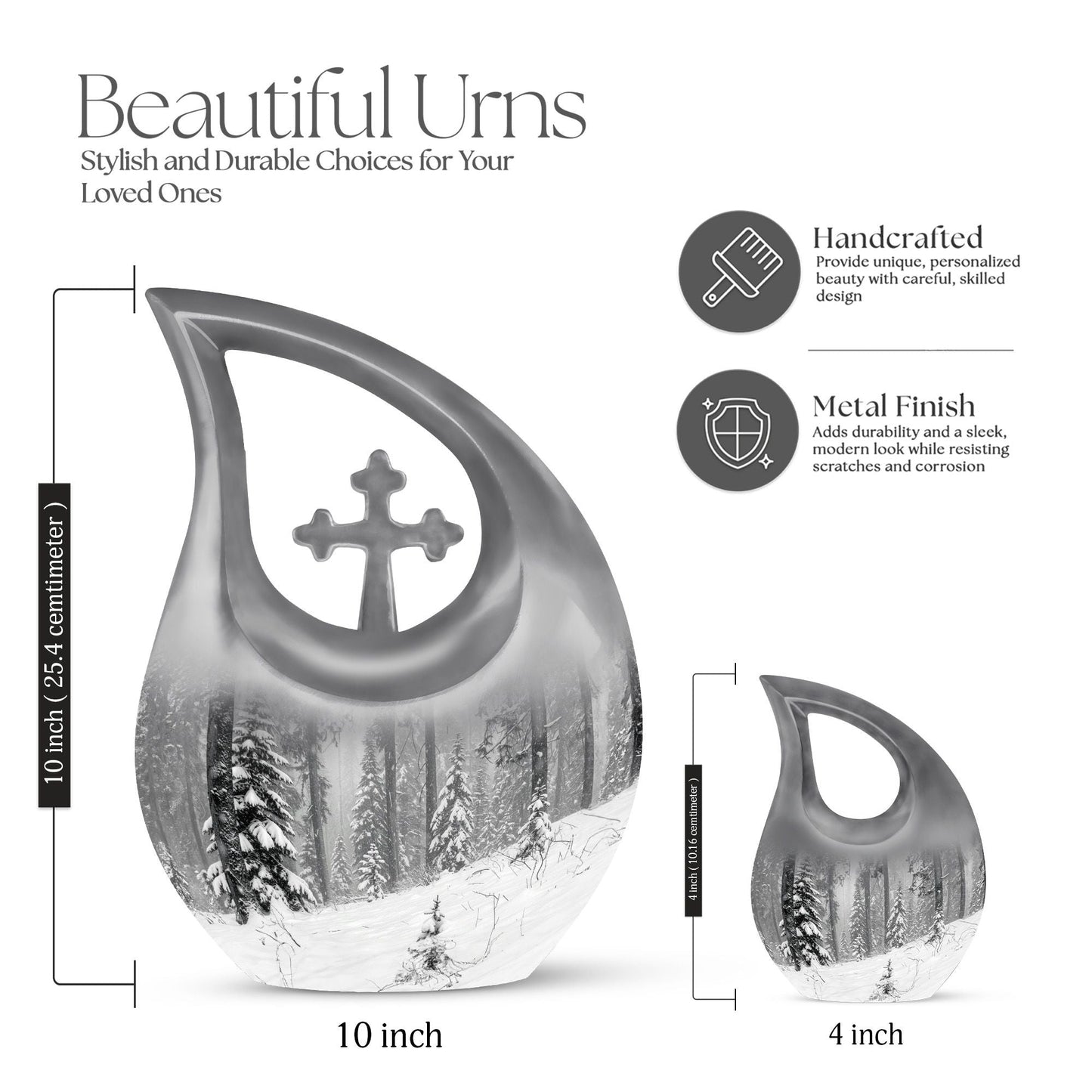 Personalized Galaxy Cremation Urn for Adults - 10-inch, 200 cu in - Yatskia