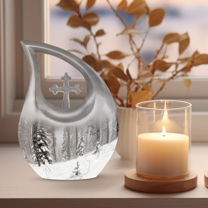 Personalized Galaxy Cremation Urn for Adults - 10-inch, 200 cu in - Yatskia