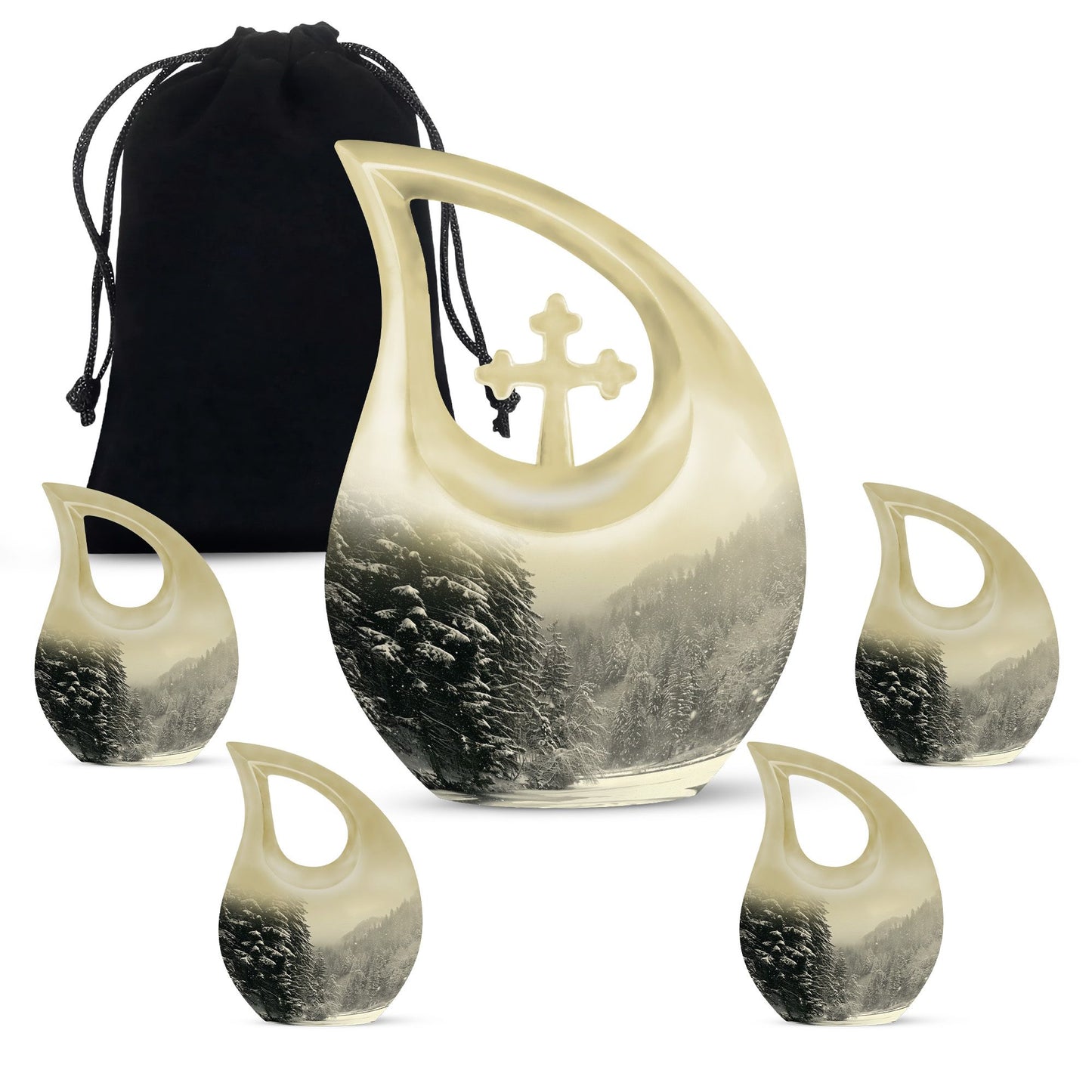 Snowflakes Urn 