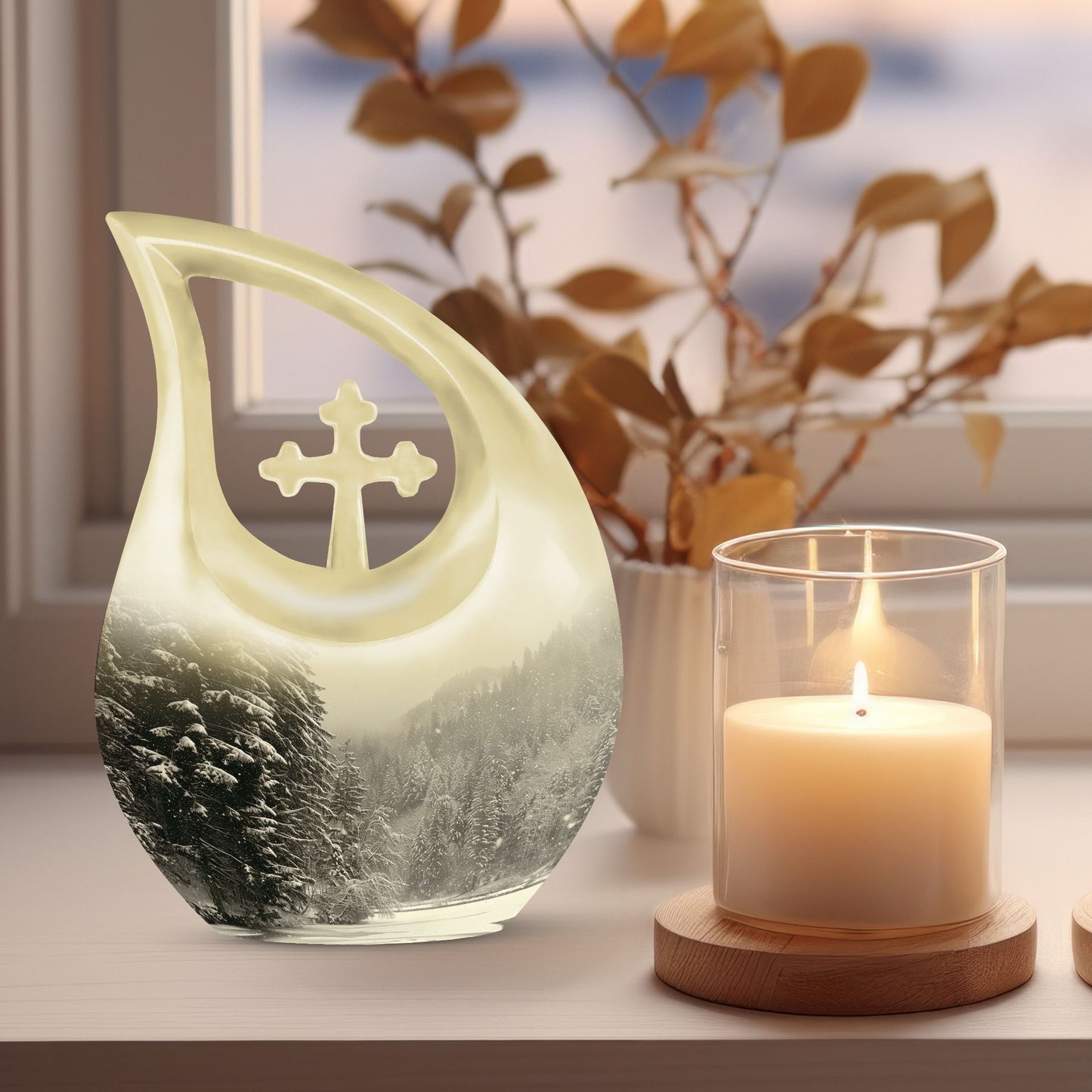 Snowflakes Urn 