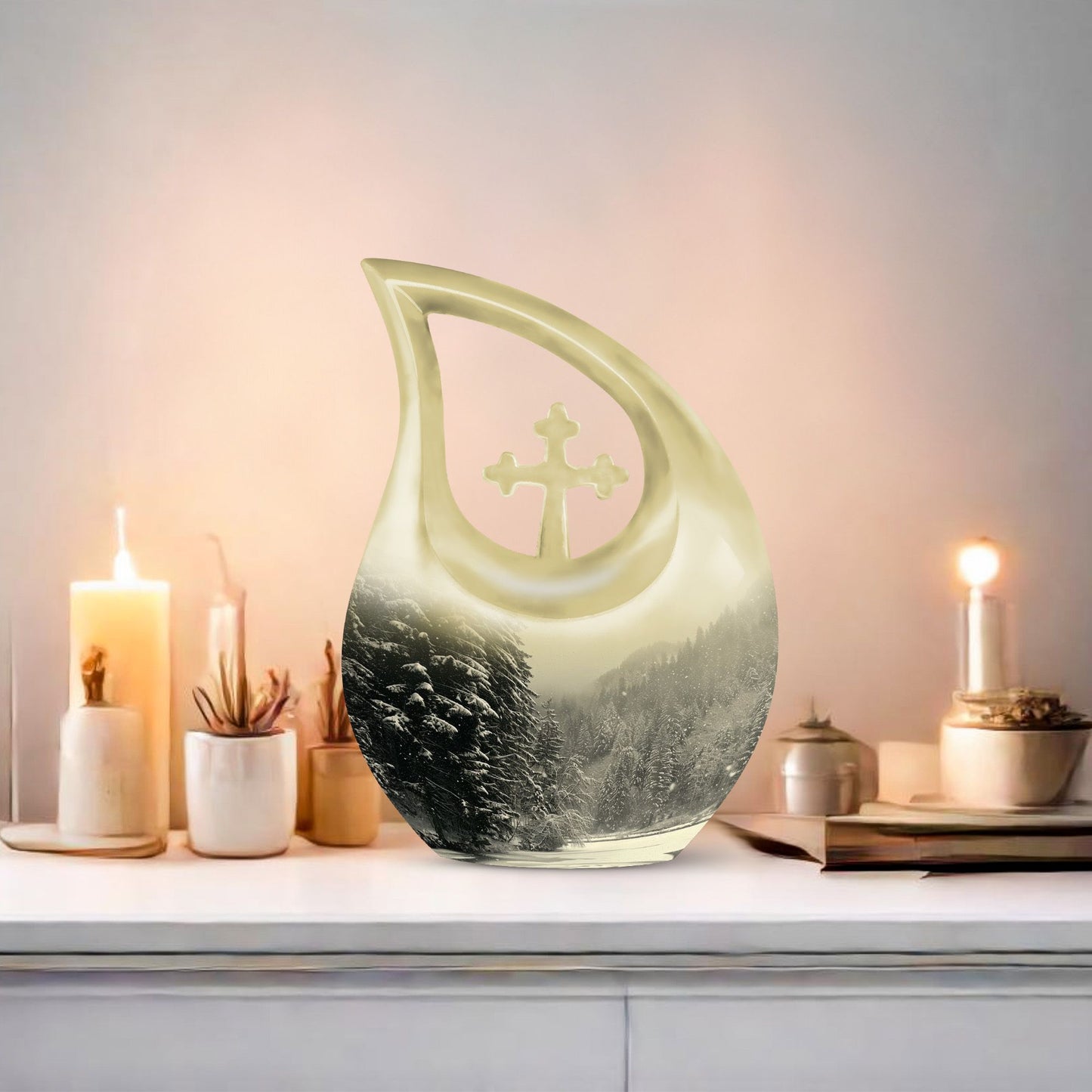 Snowflakes Urn 