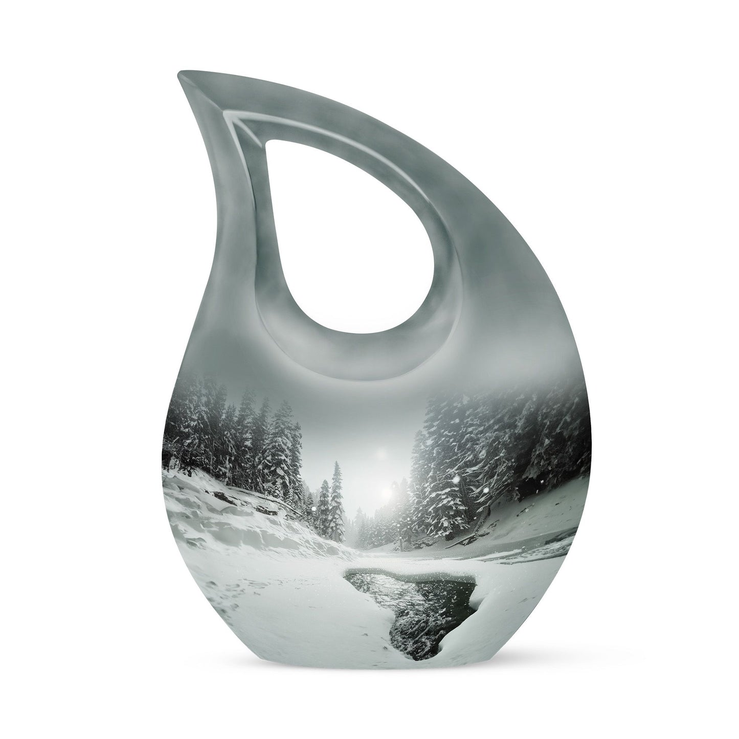 10-inch Snowflakes Urn