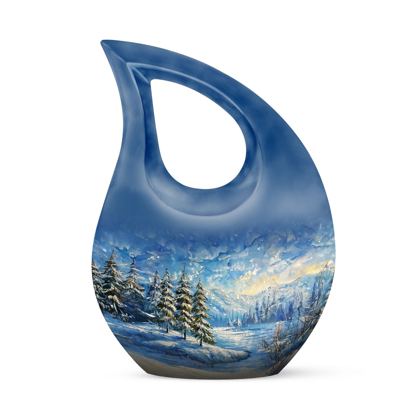 10-inch Snowflakes Urn, 