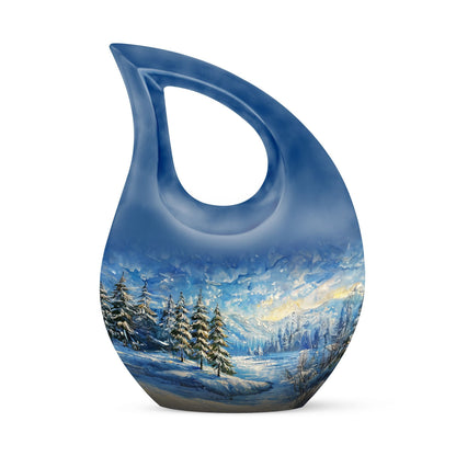 10-inch Snowflakes Urn, 