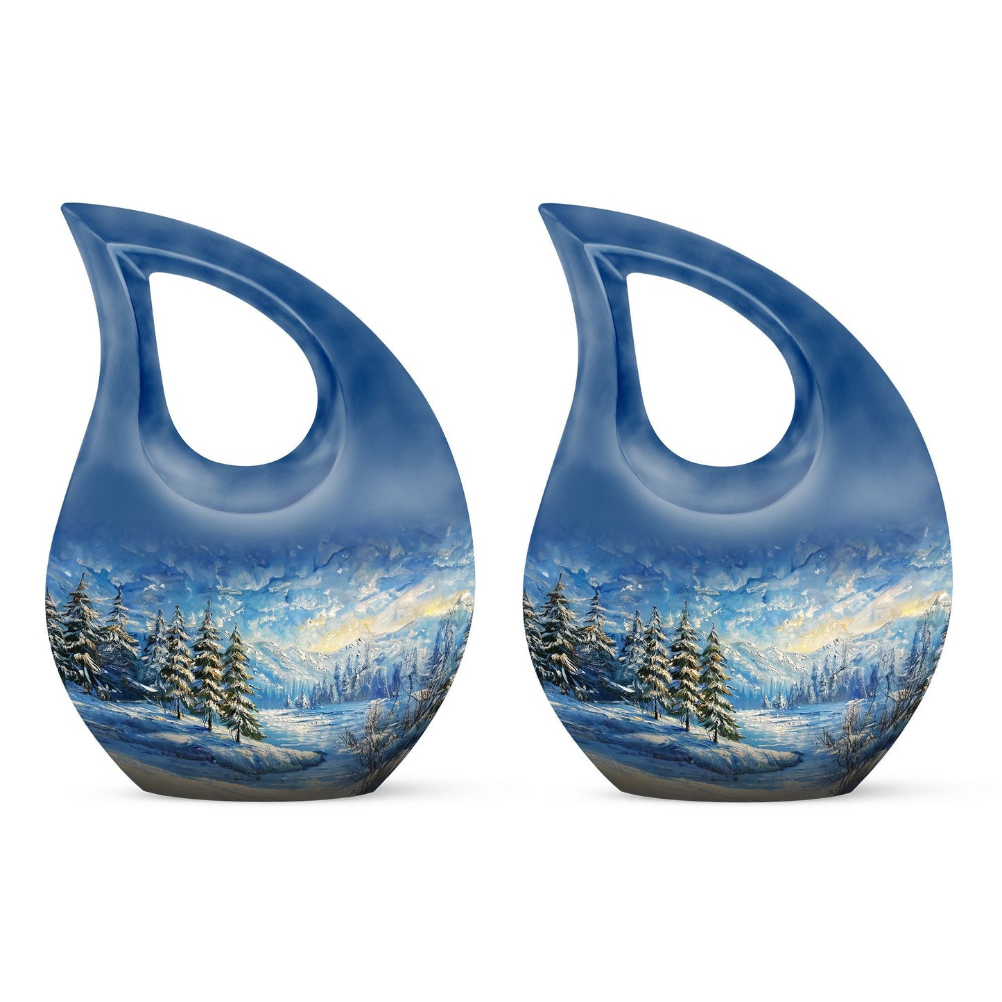 10-inch Snowflakes Urn, 