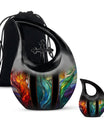 Stained Glass Urn For Ashes Memorial, Funeral Shape Urn