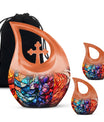 Stained Glass Urn For Ashes Memorial, Funeral Cremation Urn For Ashes