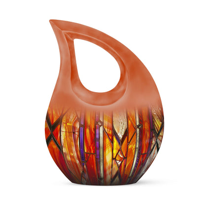 Stained Glass Ashes Keepsake Memorial, Funeral Cremation Urn