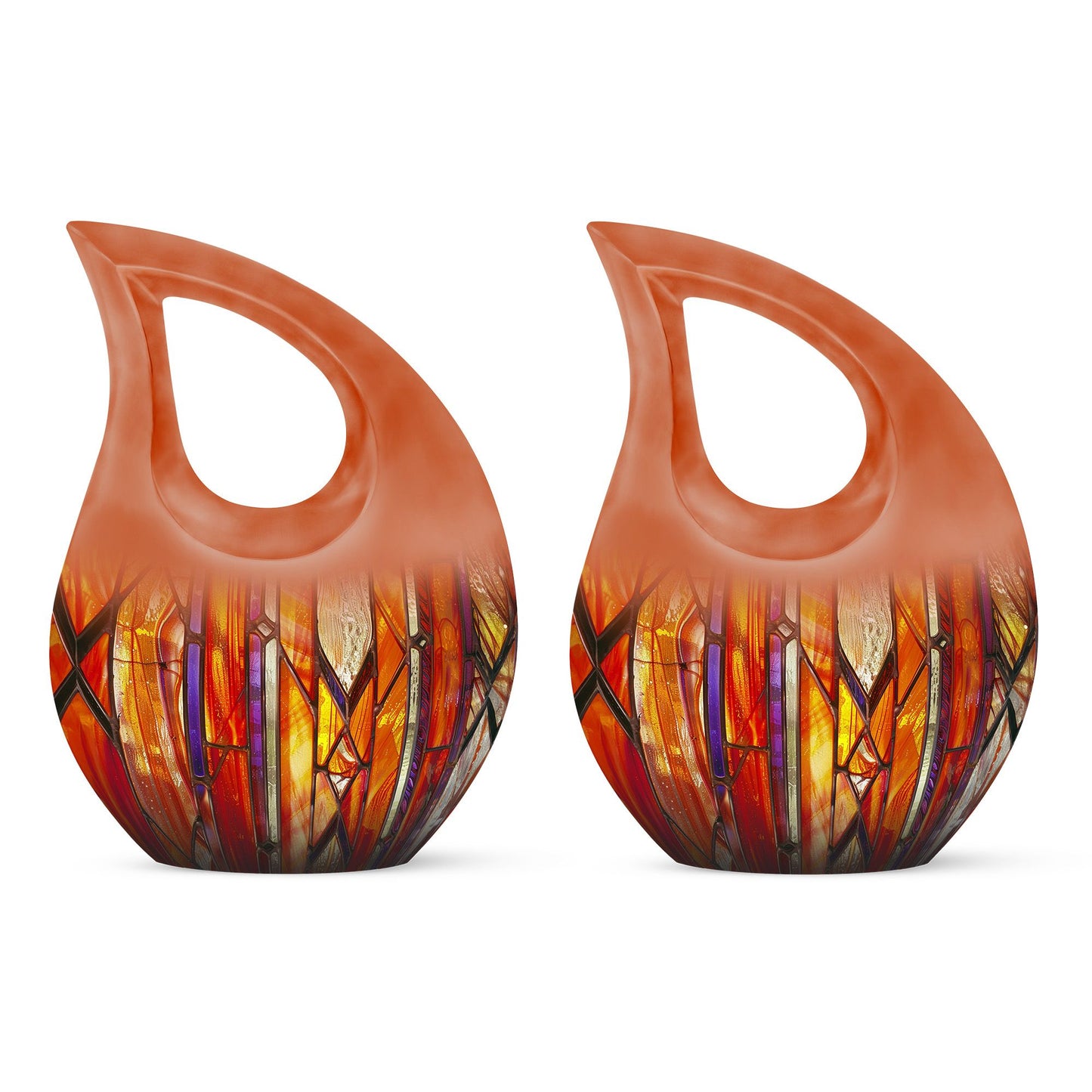 Stained Glass Ashes Keepsake Memorial, Funeral Cremation Urn