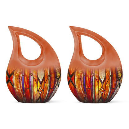 Stained Glass Ashes Keepsake Memorial, Funeral Cremation Urn