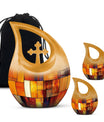 Stained Glass Cool Urn Ashes Memorial, Funeral Cremation Urn For Ashes