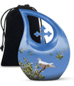 White Dove Ashes keepsake Urn For Mom - Large Memorial Urns For Women