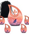Solitary Bird Memorial Ashes Urn For Women - Pink Cremation Urn For Female