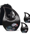 10-inch Puffin Bird Themed Cross Drop Cremation Monument Urn