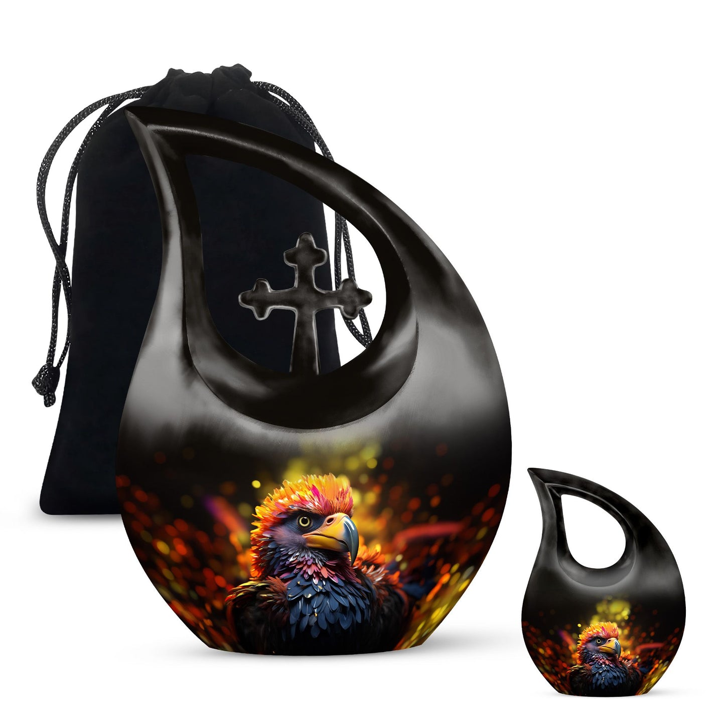Medium-sized Puffin Bird Urn 