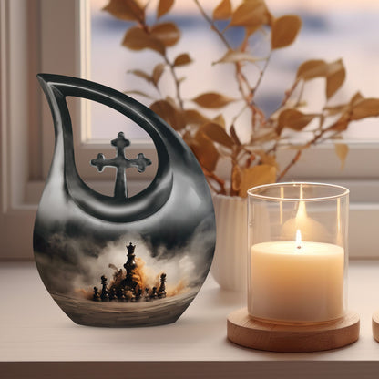 10 inch Chess Urn, 