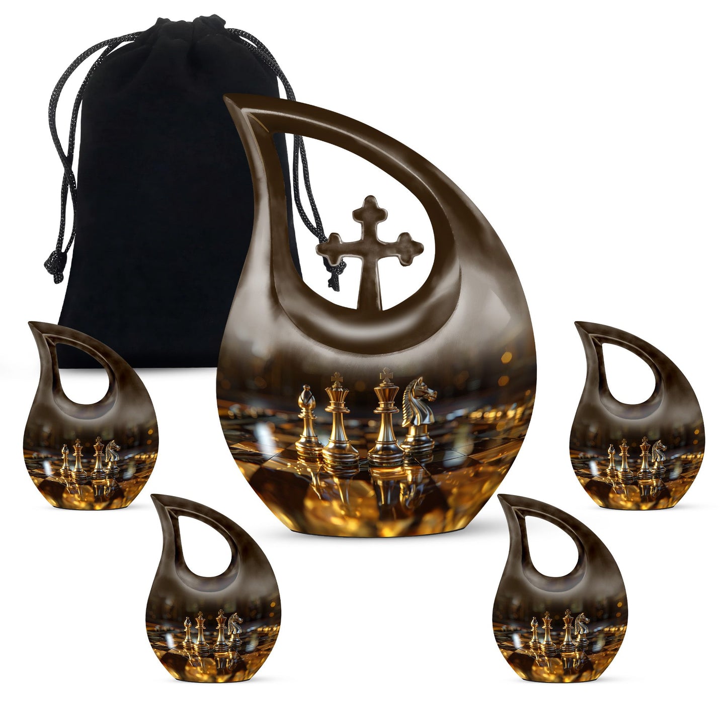 Extra large chess urn 