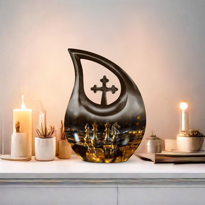 Extra large chess urn 