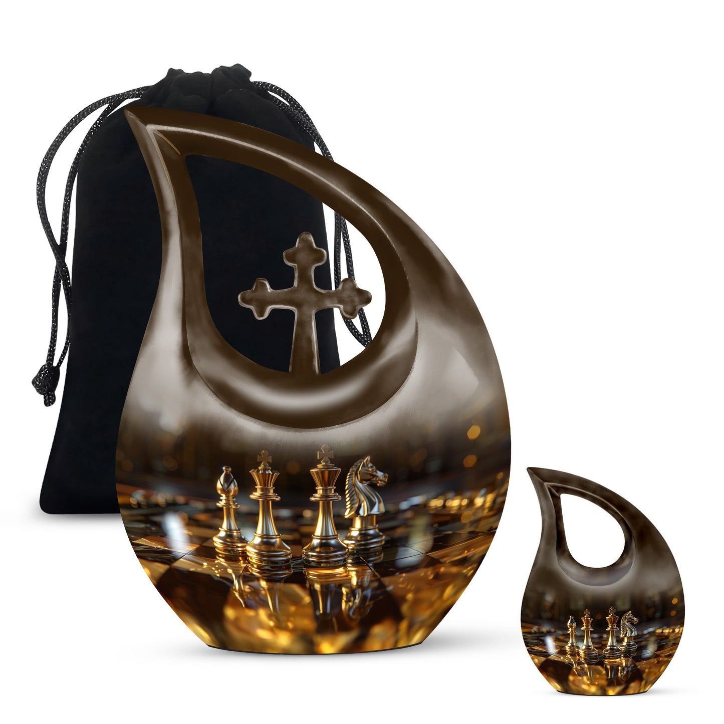 Extra large chess urn 