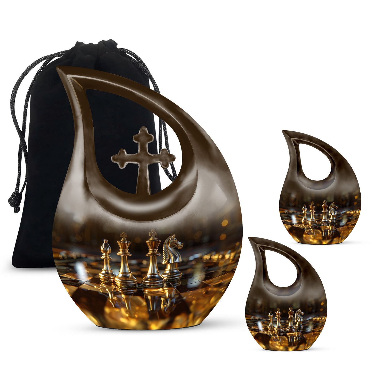 Extra large chess urn 