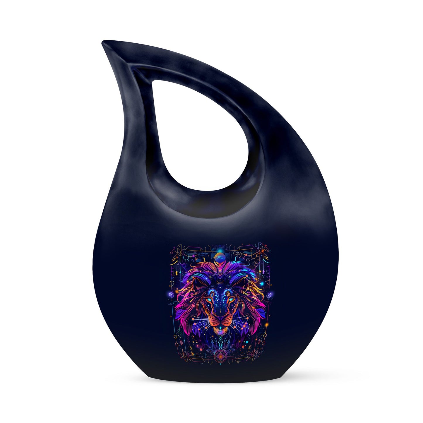 Personalized Lion Cremation Urn for Men - 10-inch, 200 cu in - Yatskia