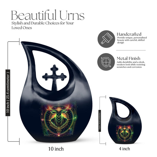 10-inch Zodiac themed Urn 