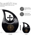 10-Inch Zodiac Themed Cross Drop Design Custom Urn, 