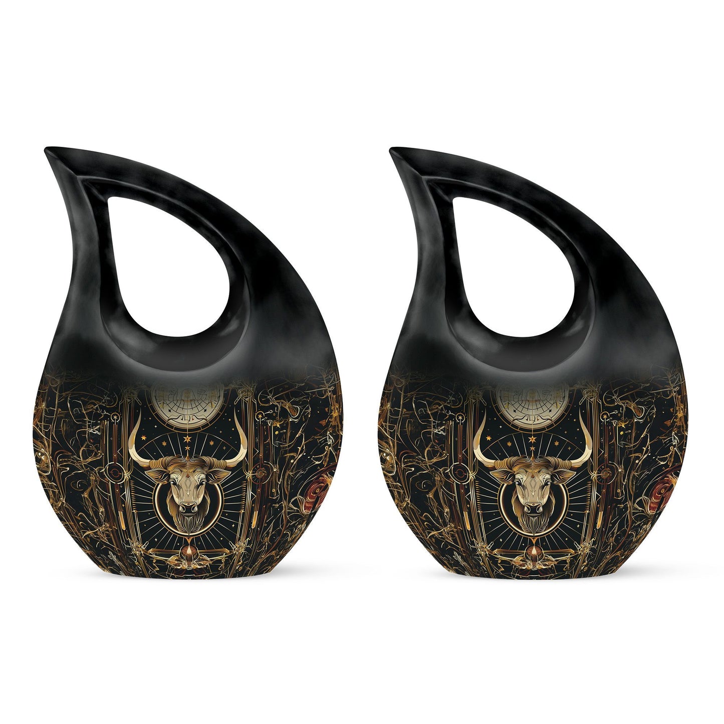 10 inch Zodiac themed Cross Drop Urn