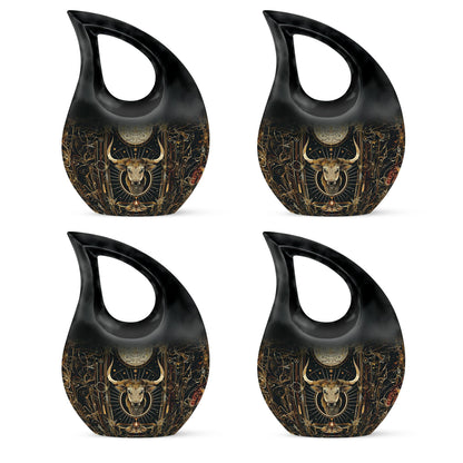 10 inch Zodiac themed Cross Drop Urn