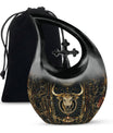 Zodiac Symbol Cremation Urn For Human Ashes - Taurus Zodiac Urn