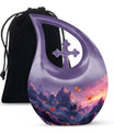 10-inch Purple Meadow Urn,