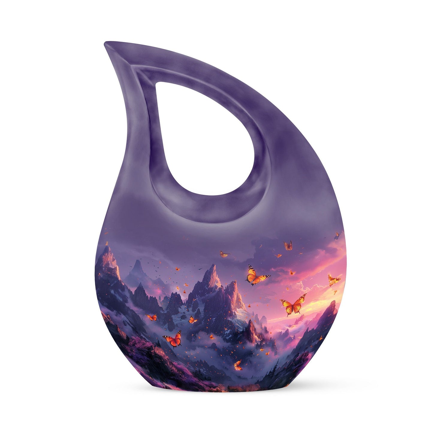 10-inch Purple Meadow Urn,