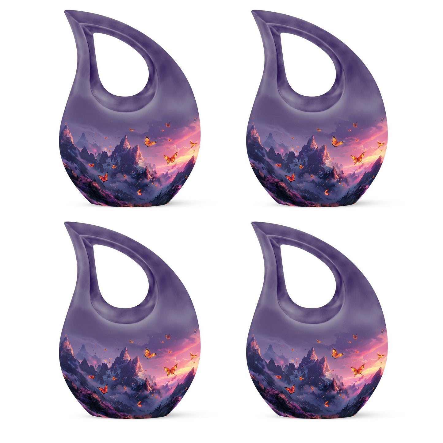 10-inch Purple Meadow Urn,