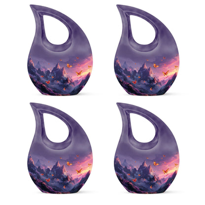 10-inch Purple Meadow Urn,