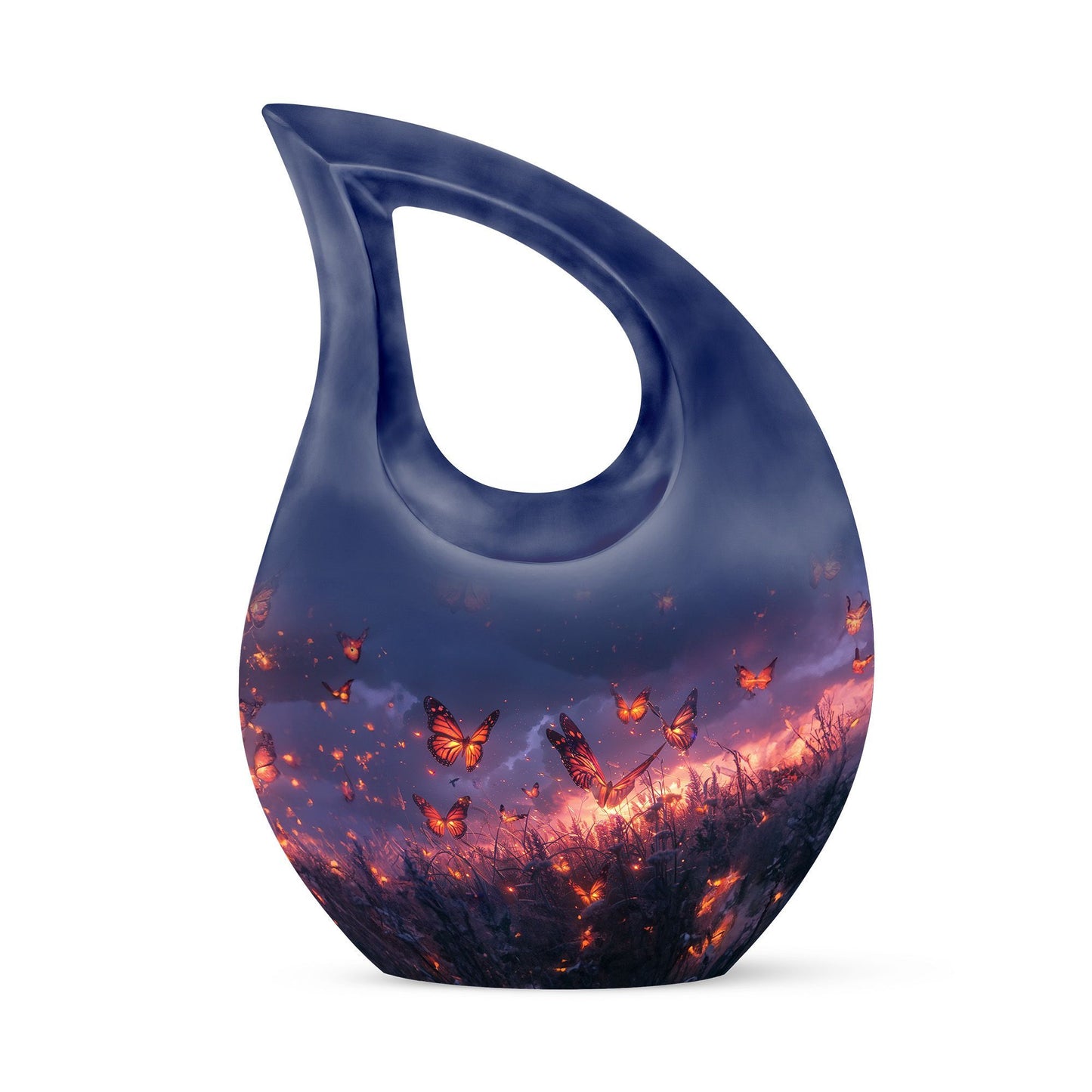 10-inch Purple Meadow Urn 