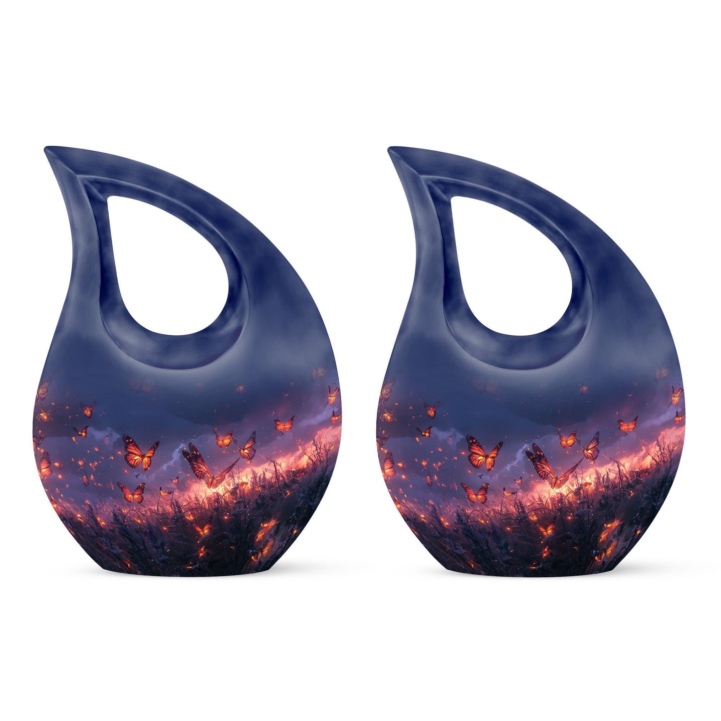 10-inch Purple Meadow Urn 