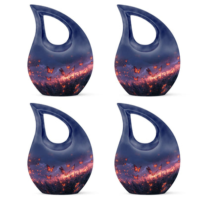 10-inch Purple Meadow Urn 
