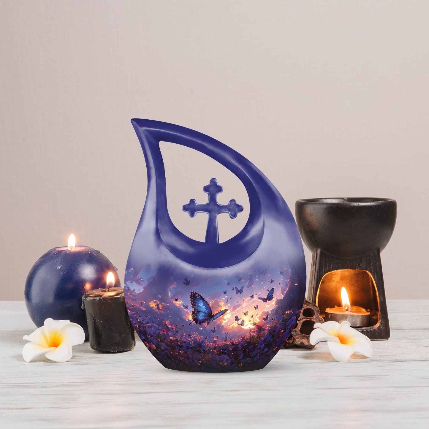 10-inch Purple Meadow Urn