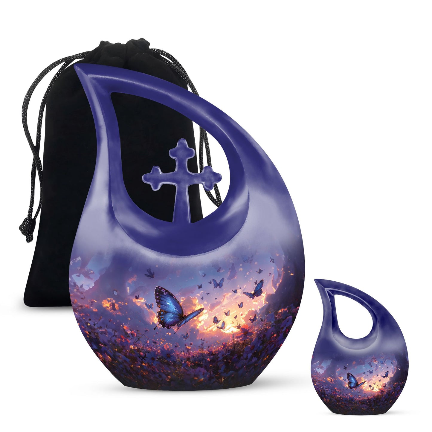 10-inch Purple Meadow Urn